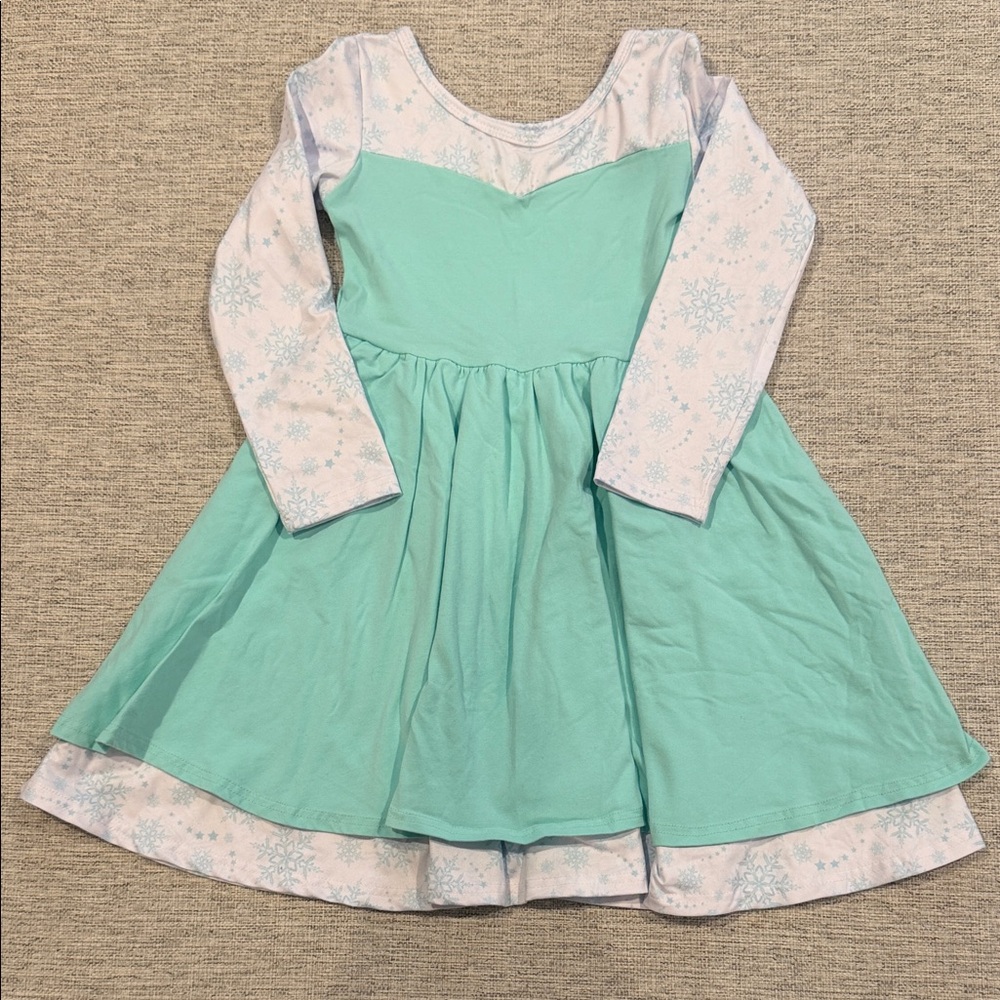 Darling Daisy Eliza Cate and Co Frozen Elsa Inspired Twirl Dress